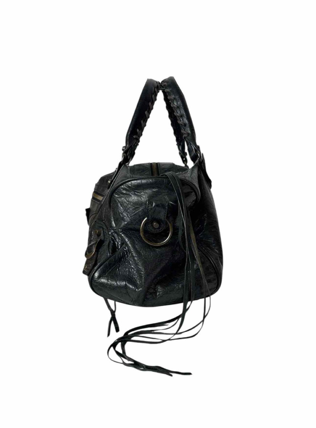 Balenciaga Black Leather City Bag Purse