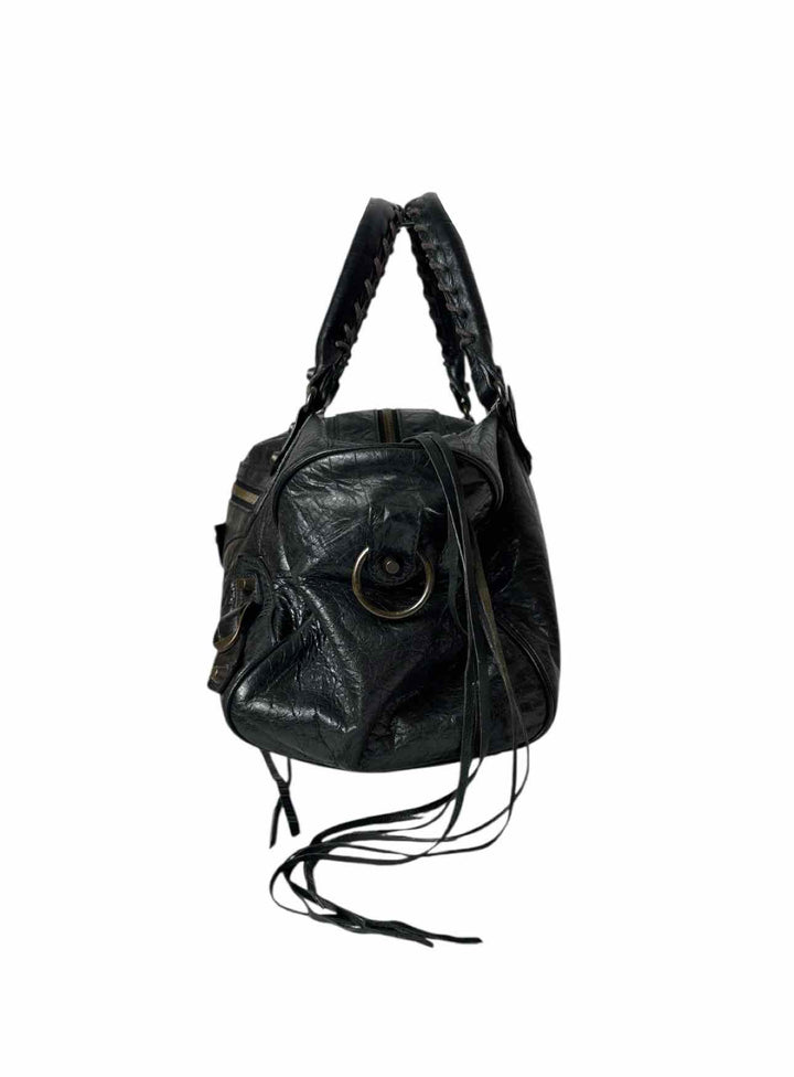 Balenciaga Black Leather City Bag Purse
