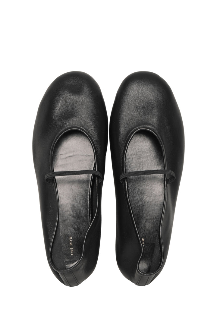 The Row Size 39 Elastic Leather Ballet Flats