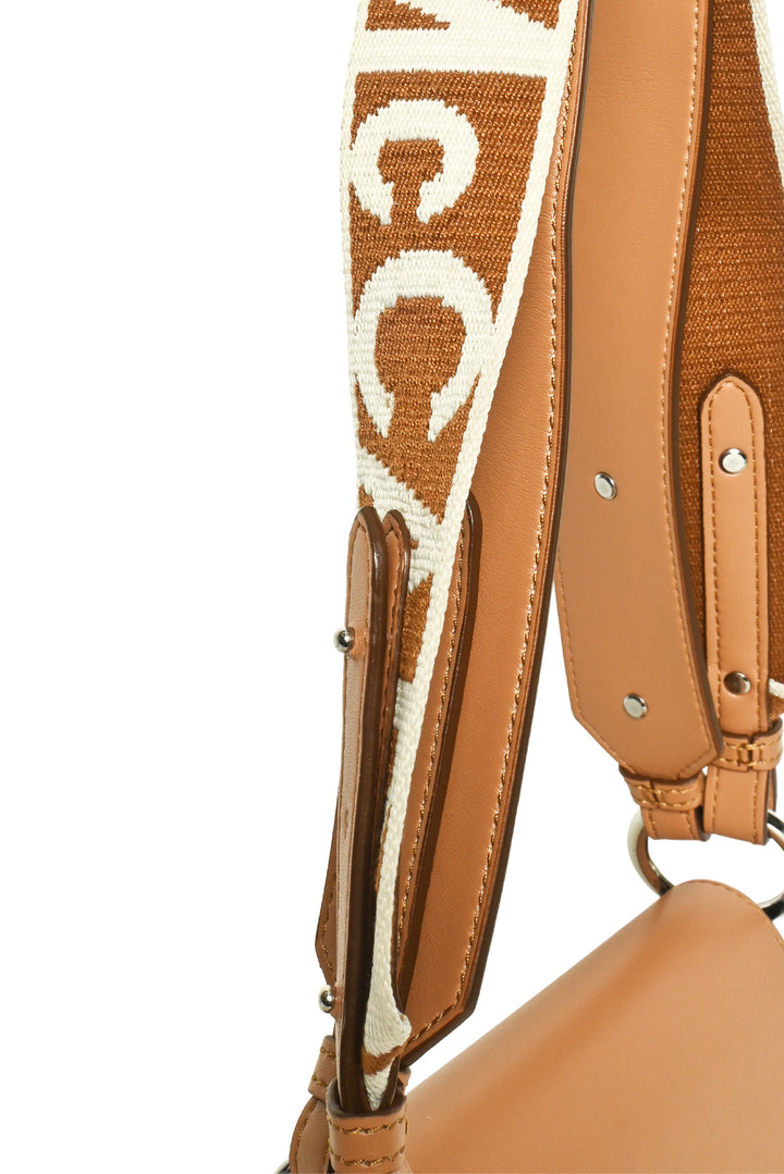 Stella Mccartney Alter Nappa Vegan Leather Linea Logo Shoulder Bag