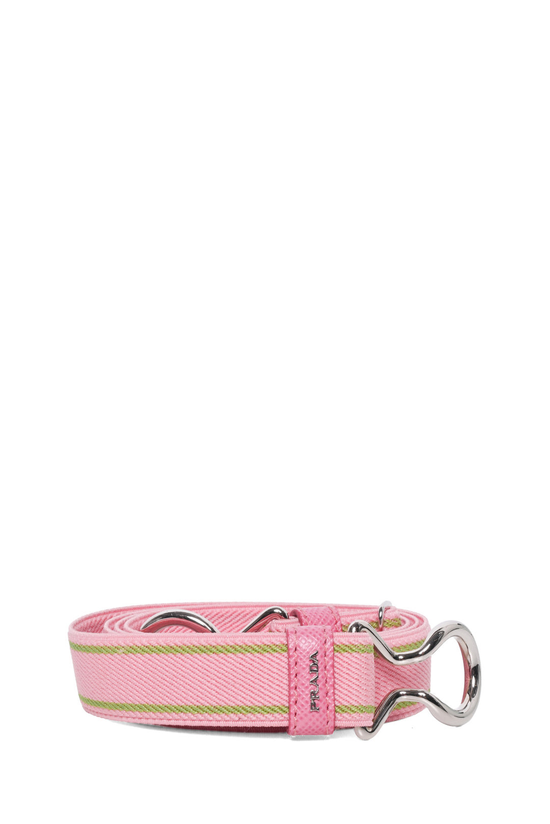Prada Size 32 Elasticized Logo Thin Belt