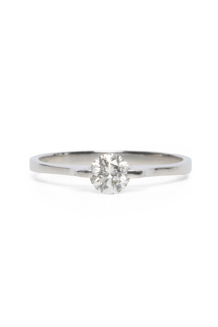 Size 5.75 Platinum Diamond Solitaire Ring