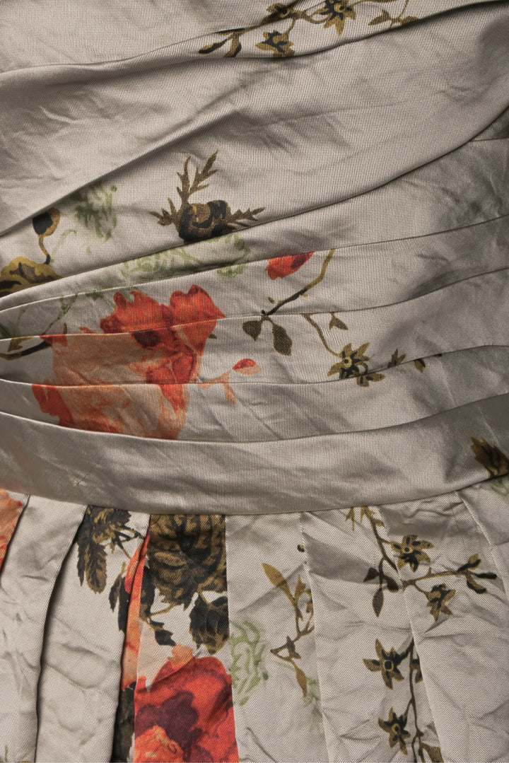 Erdem Size 10 Pleated Off The Shoulder Dress