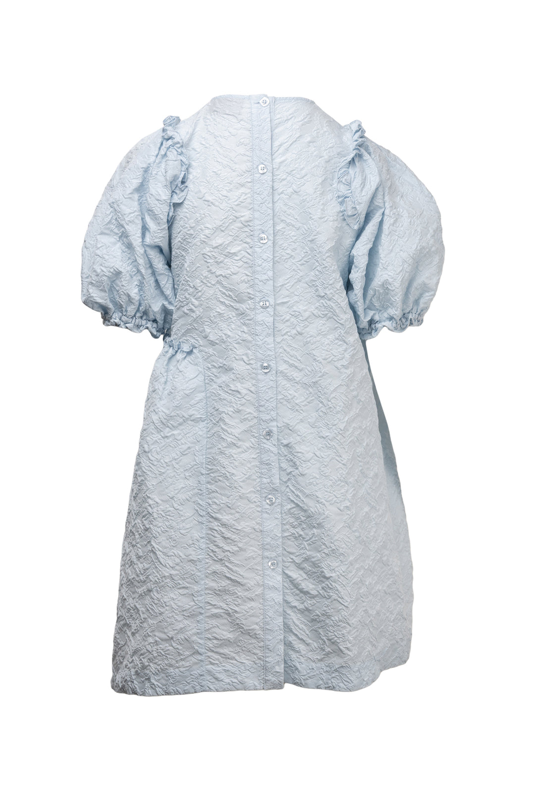 Simone Rocha Size 2 Smocked Puff Sleeve Mini Dress