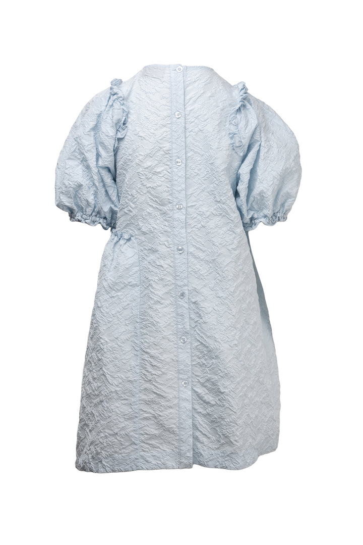 Simone Rocha Size 2 Smocked Puff Sleeve Mini Dress