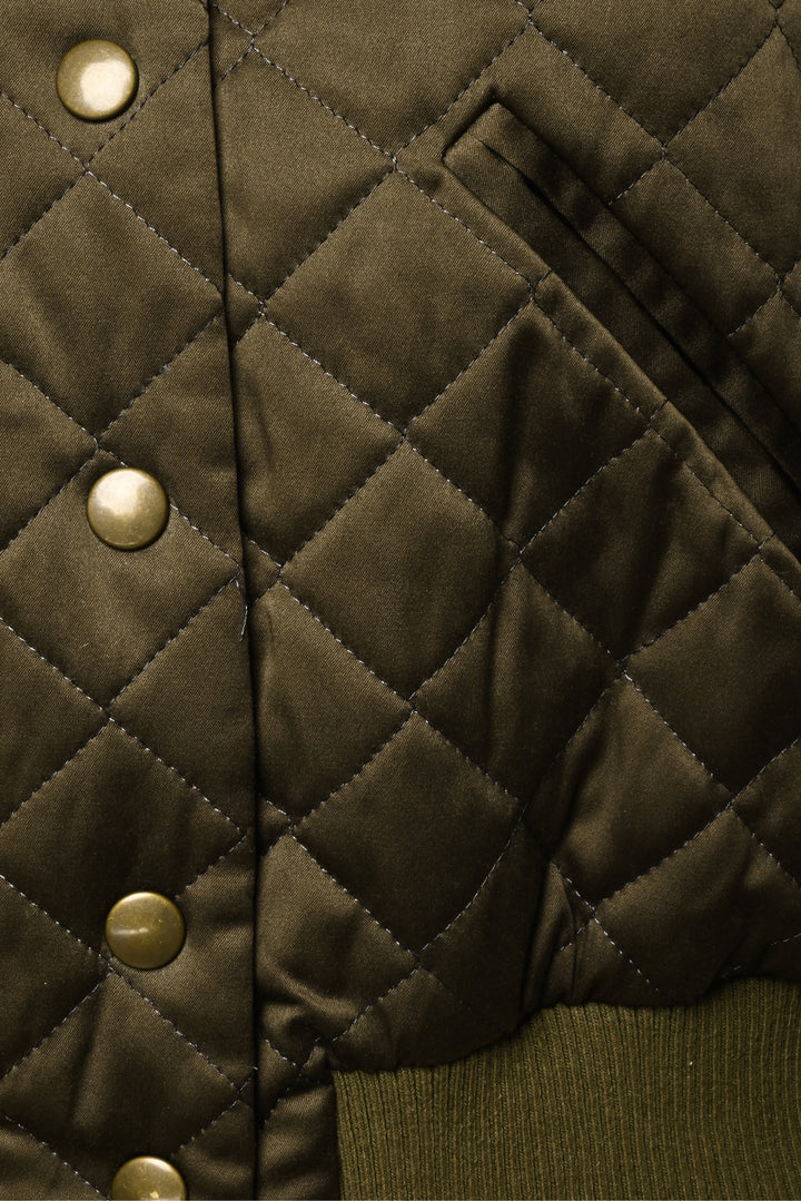 Smythe Size 6 Quilted Bomber Jacket