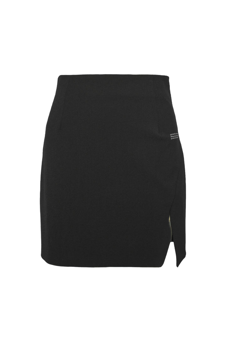 Off White Size 36 Side Slit Mini Skirt
