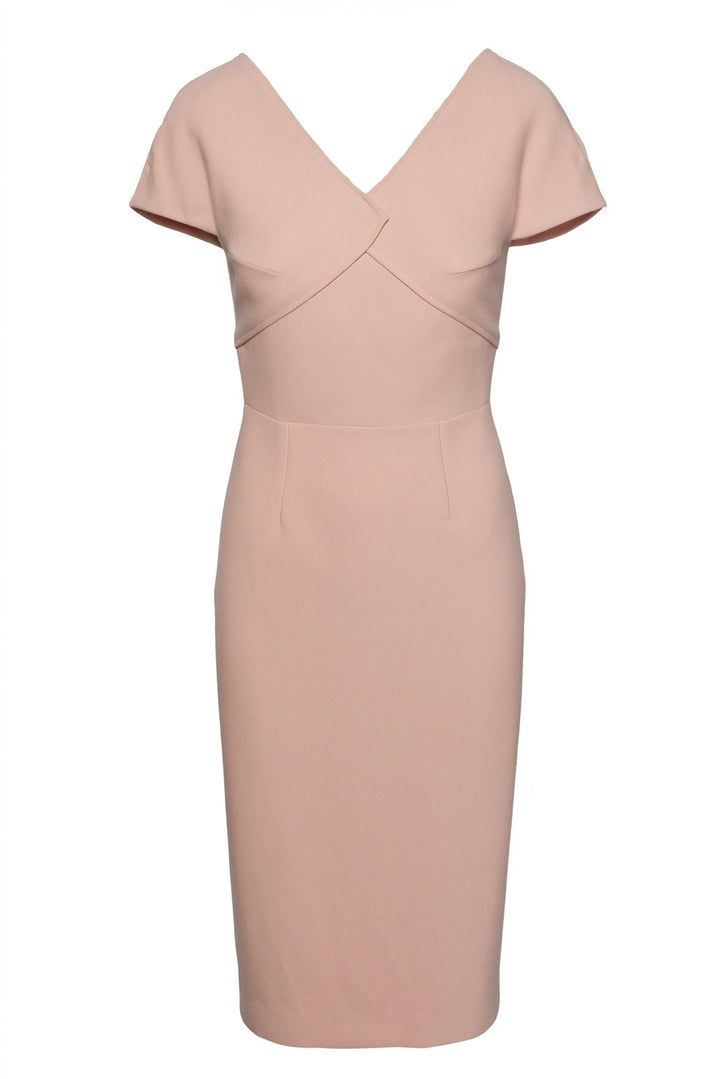 Roland Mouret Size 6 Cap Sleeve Midi Dress