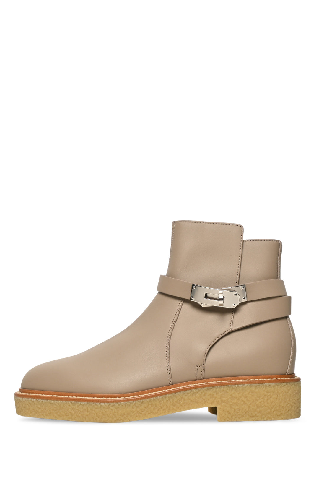 Hermes Size 38.5 Calfskin History Ankle Boots