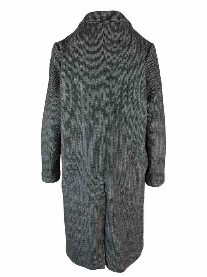Isabel Marant Etoile Size 2 Double Breasted Wool Herringbone Coat