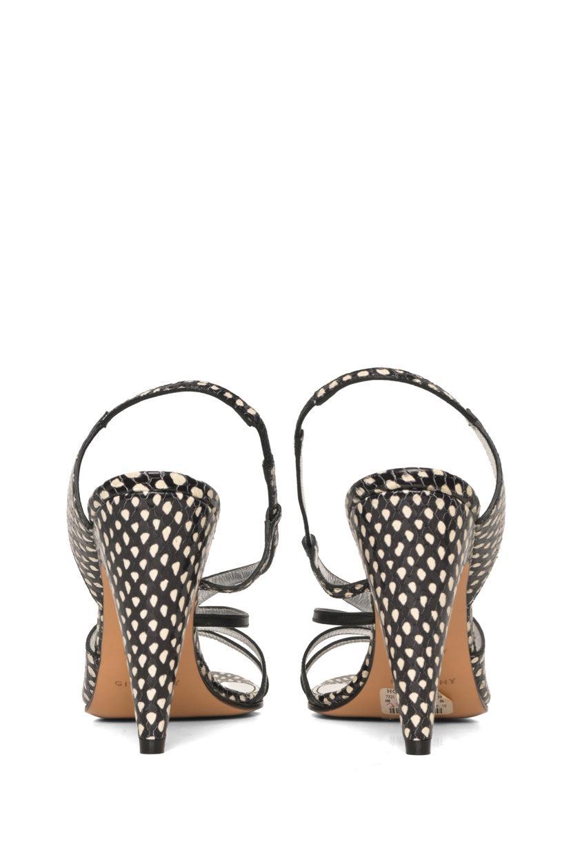 Givenchy Size 39 Snakeskin Heeled Sandals