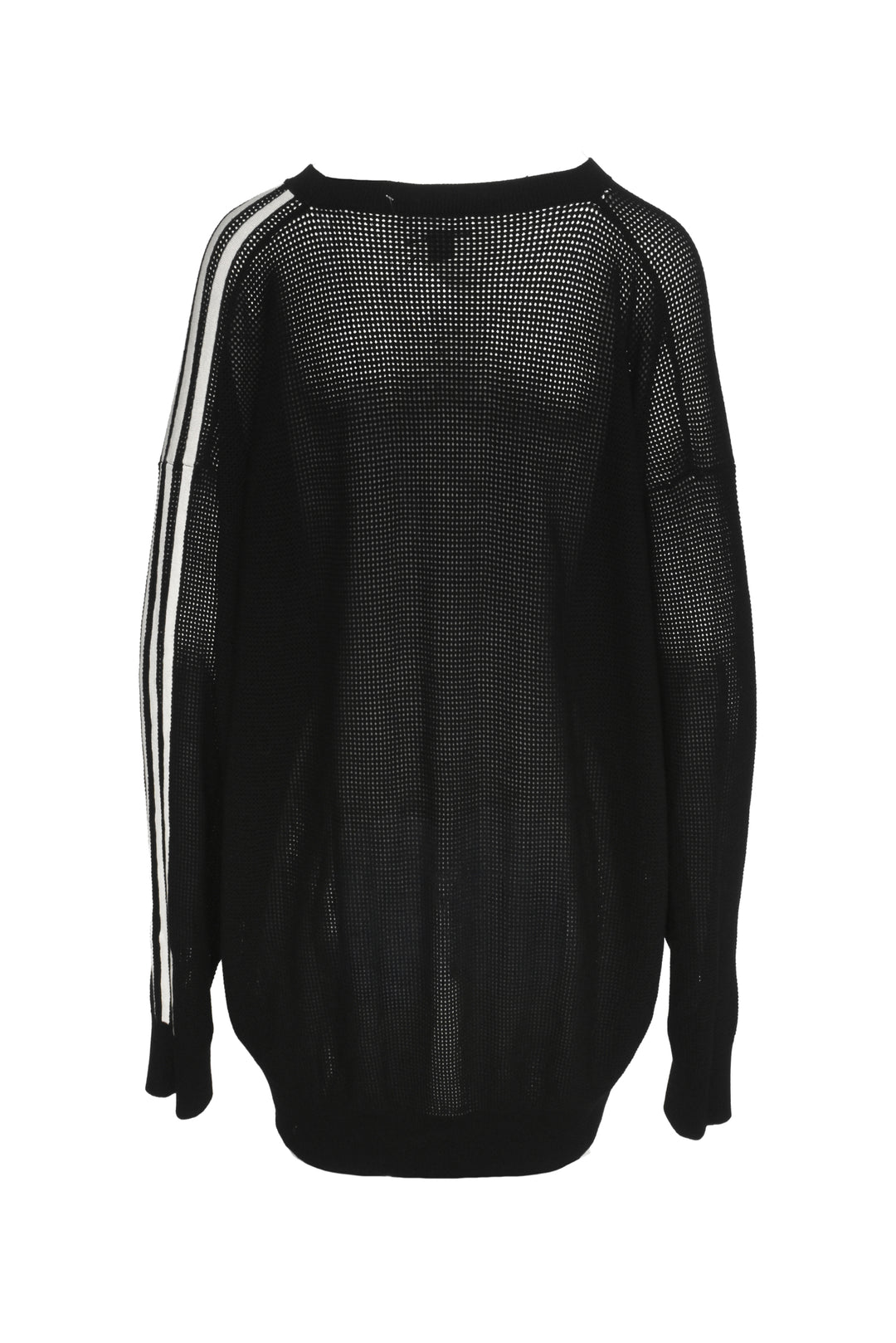 Y3 Size 2X Graphic Knit Distressed Crew Sweater