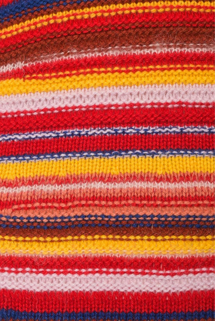 Chloe Size S Striped Cashmere-Blend Maxi Dress