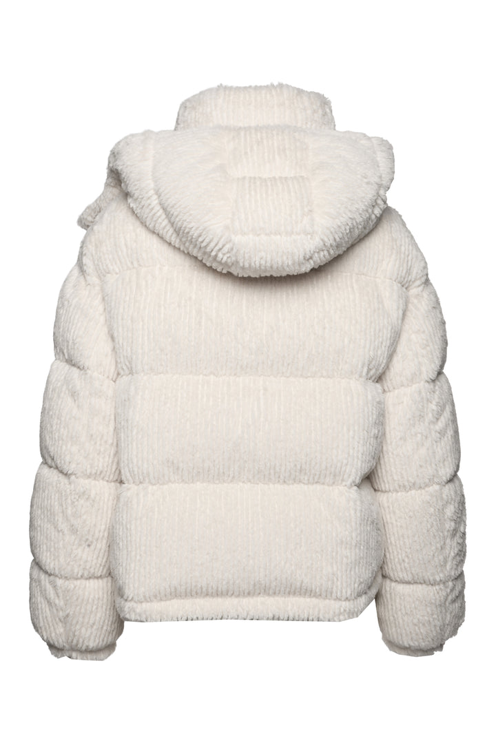 Moncler Size 1 Daos Quilted Fuzzy Corduroy Down Jacket
