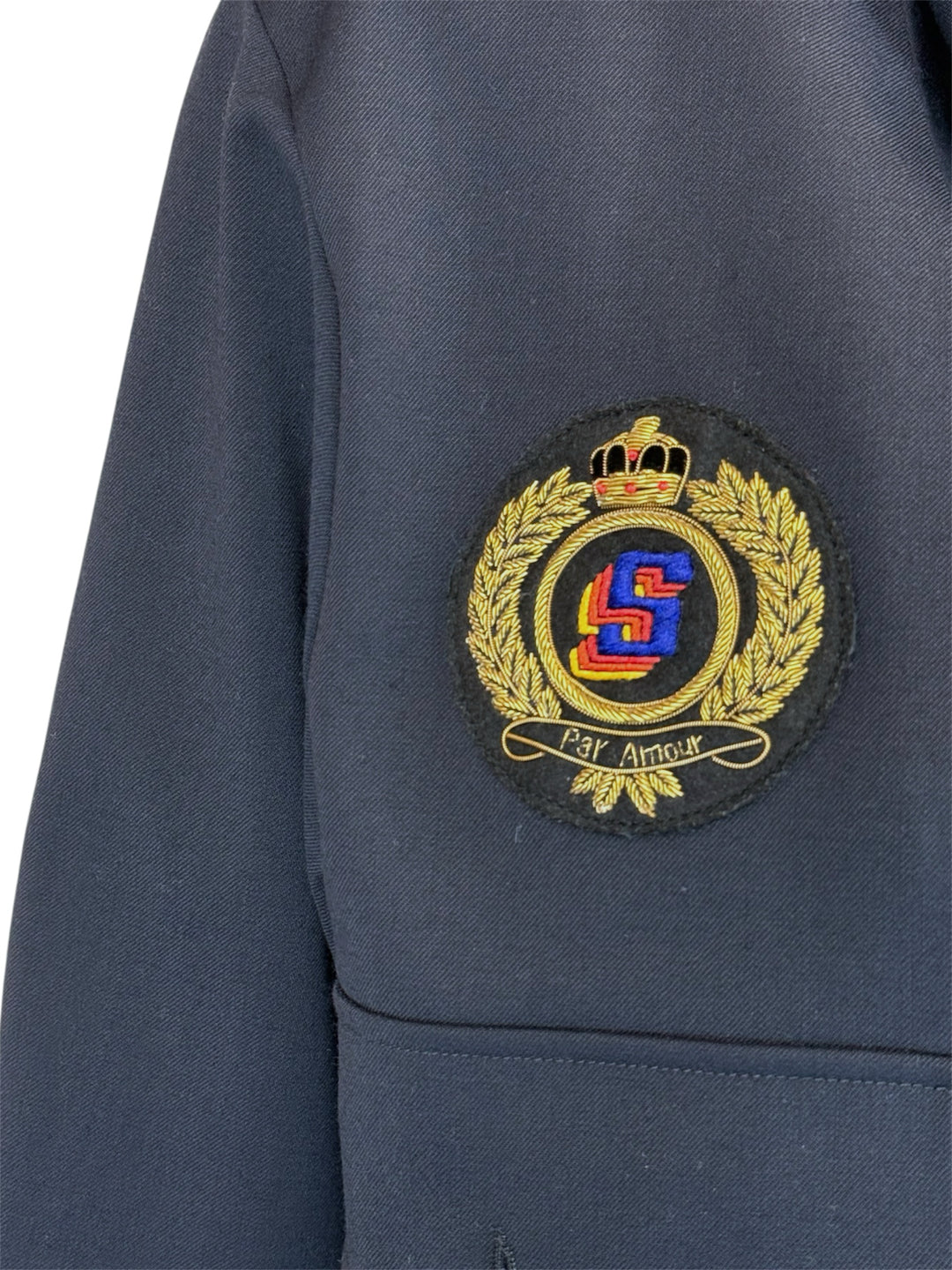 Sandro Size 34 Crest Patch Jacket