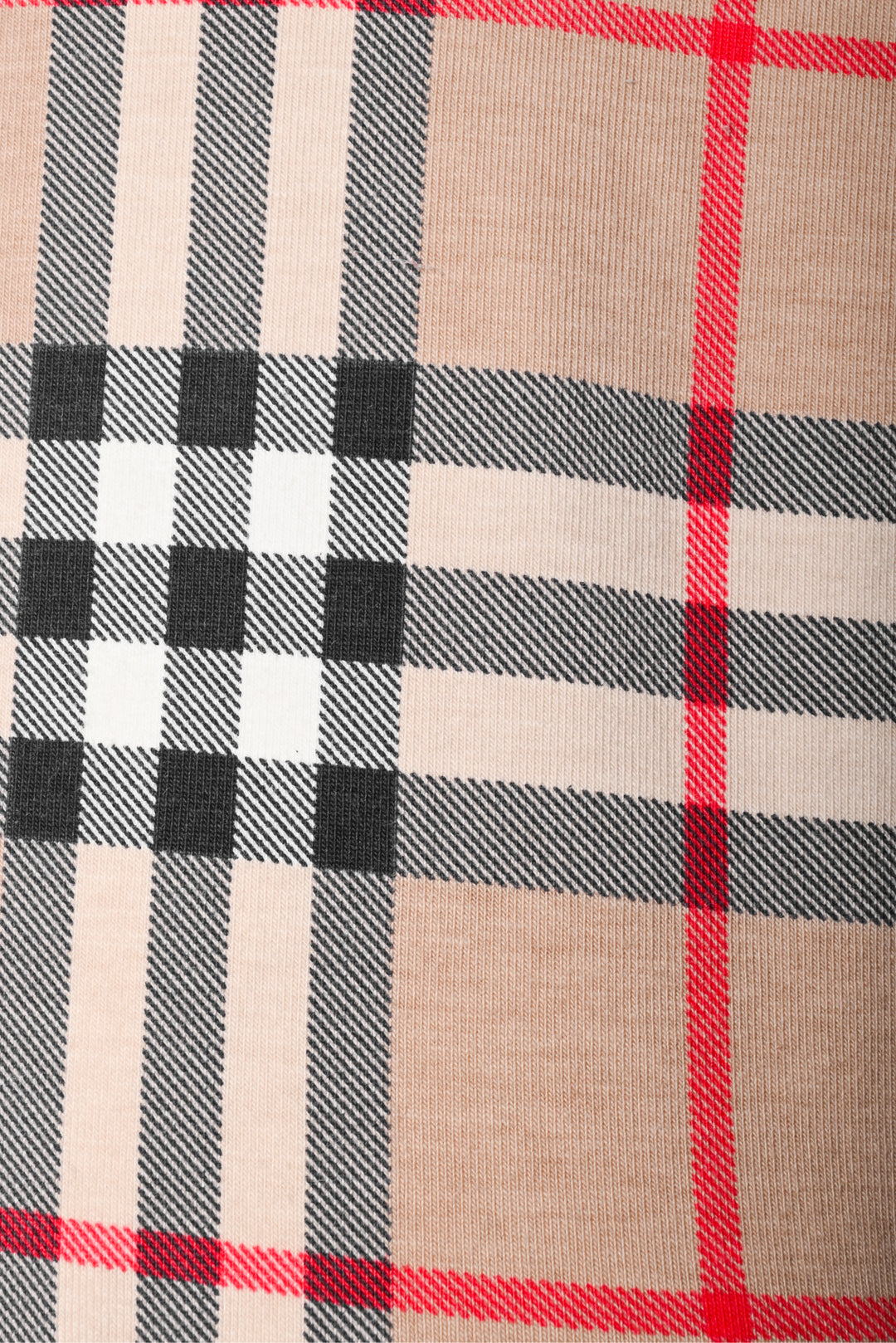 Burberry Size S Check Print T-Shirt