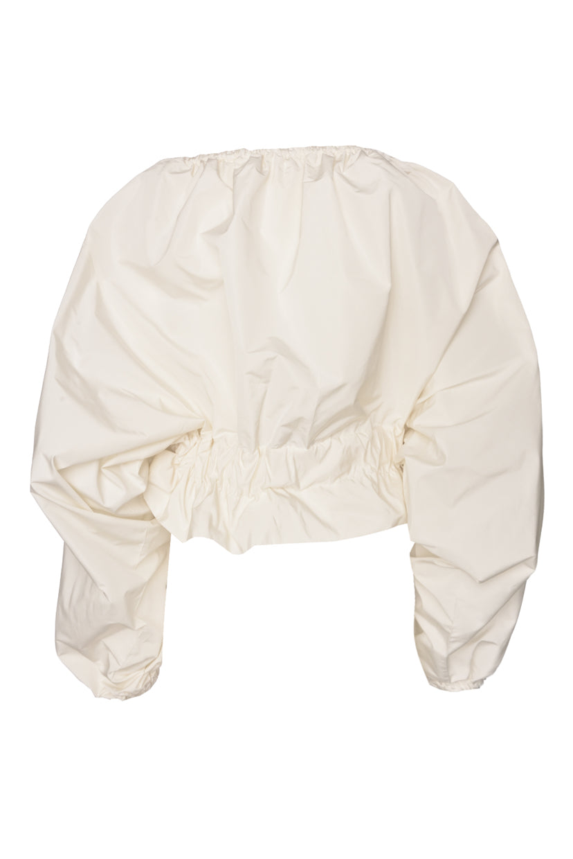 Patou Size 36 Grosgrain Puff Sleeve Tops