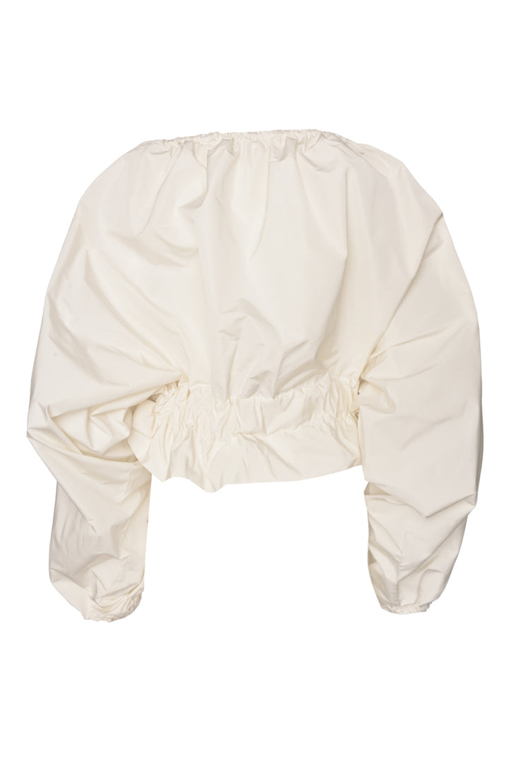 Patou Size 36 Grosgrain Puff Sleeve Tops