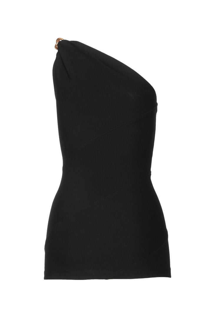 Givenchy Size 6 Asymmetric Spiral Chain Tops