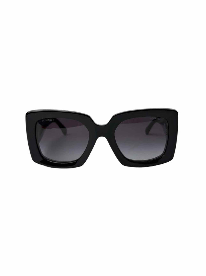 Chanel Black Rectangle Sunglasses Eyewear