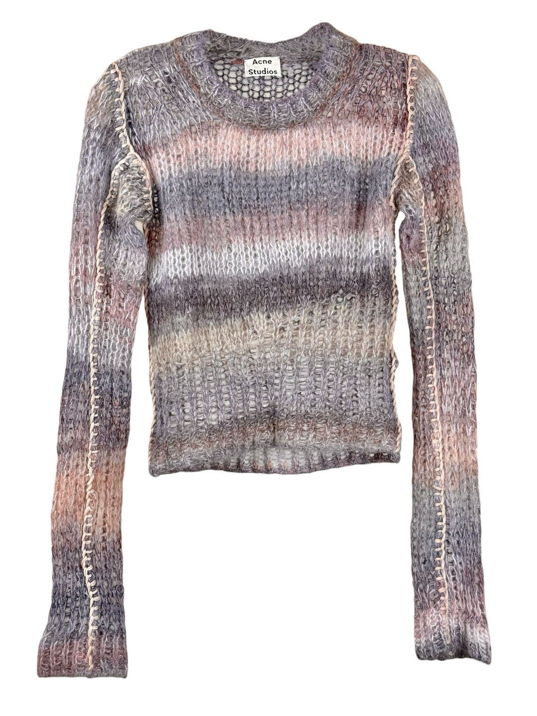 Acne Studios Size XS/S Open Knit Striped Sweater