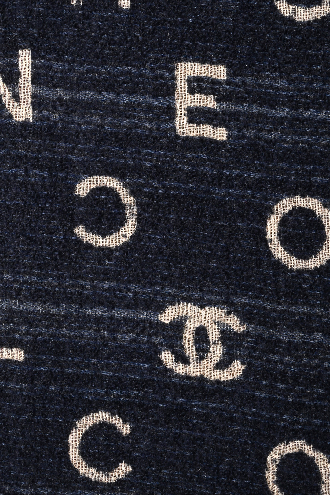 Chanel CC & Coco Chanel Logo Cashmere & Silk Scarf