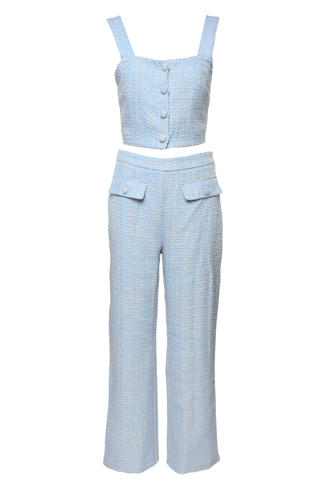 Jason Wu Size 4 Tweed Plaid Tank Top & Pant Set