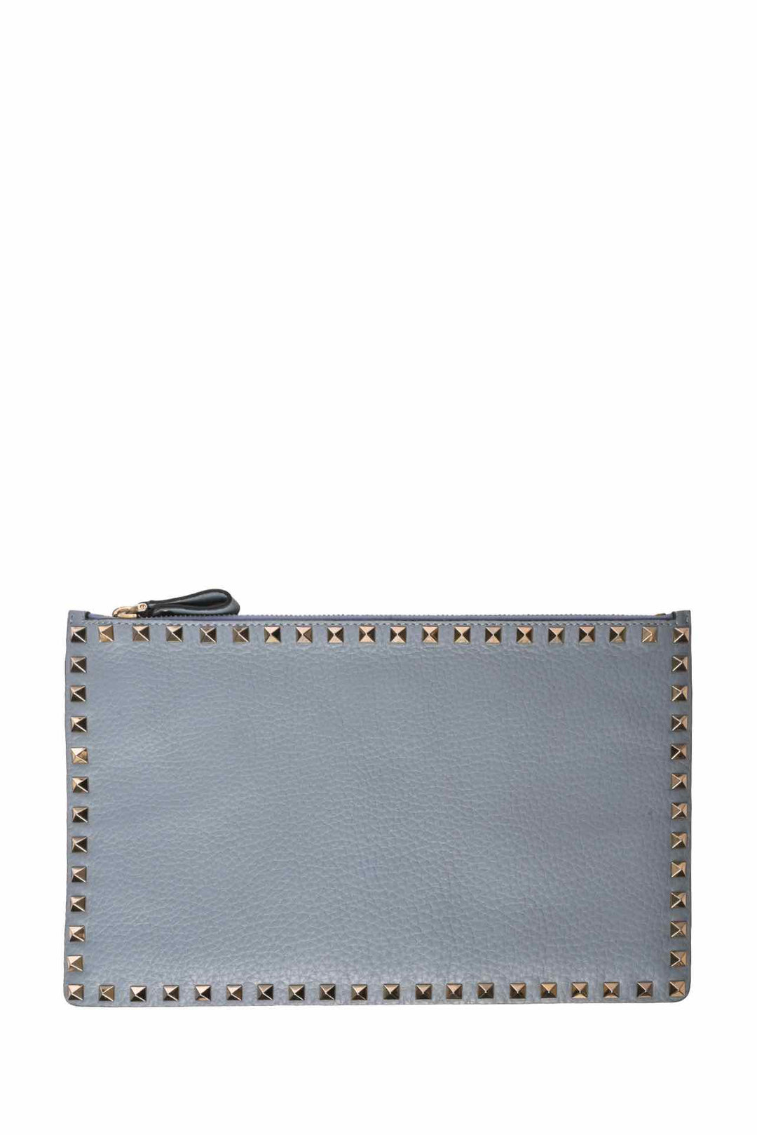 Valentino Rockstud Grain Leather Pouch Clutch