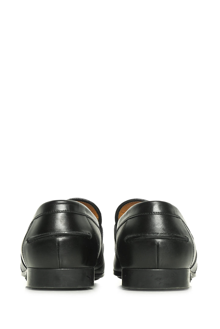 Mens Shoe Size 6.5 Gucci Men's Web Trim Leather Loafers