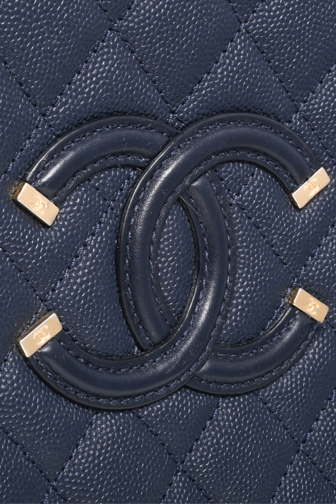 Chanel 2018-2019 Quilted Caviar Medium Filigree Vanity Case Shoulder Bag