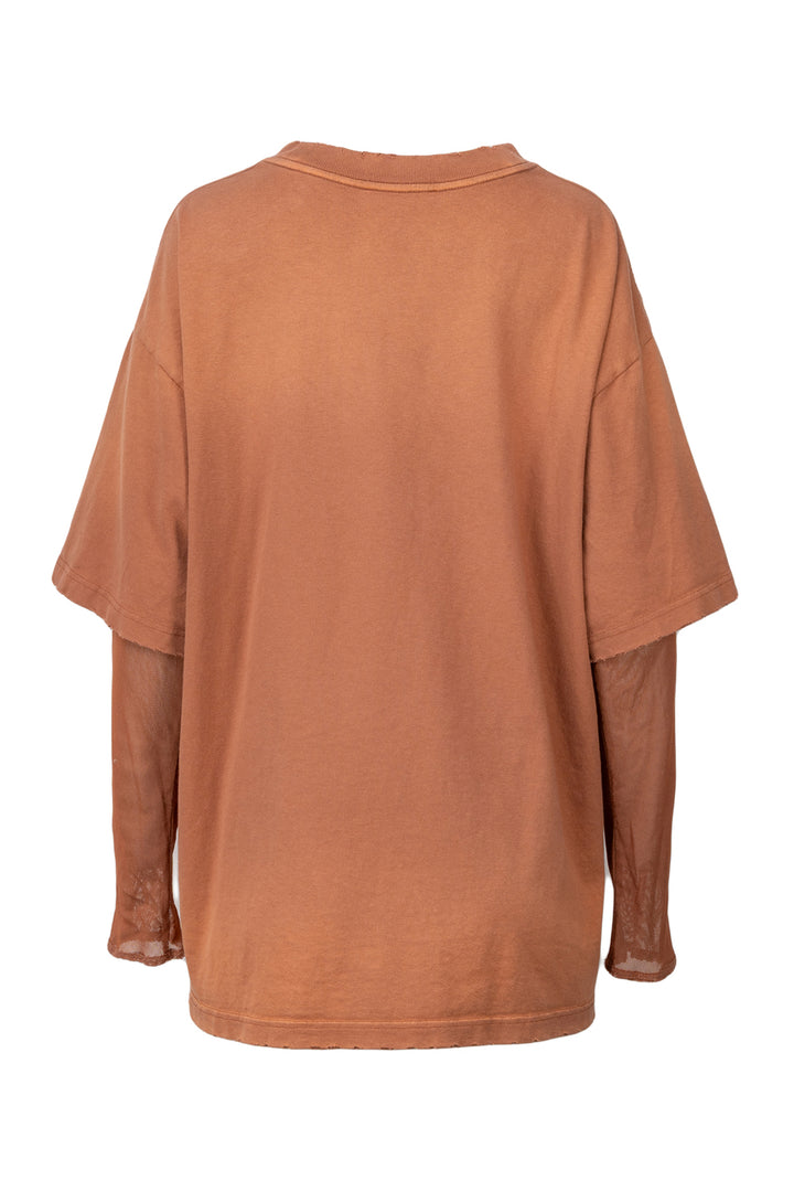 Acne Studios Size M Edra Printed Mesh Double T-Shirt