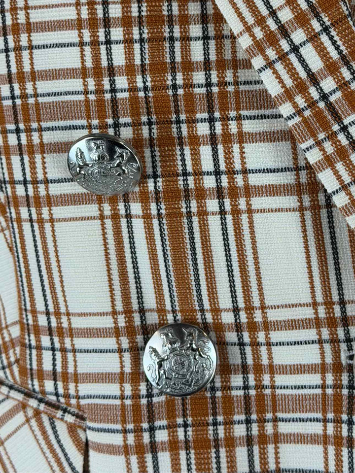 Veronica Beard Size 4 Plaid Miller Dickey Jacket Blazer