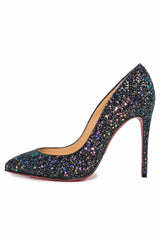 Christian Louboutin Size 35.5 Pigalle 100 Glitter Pumps