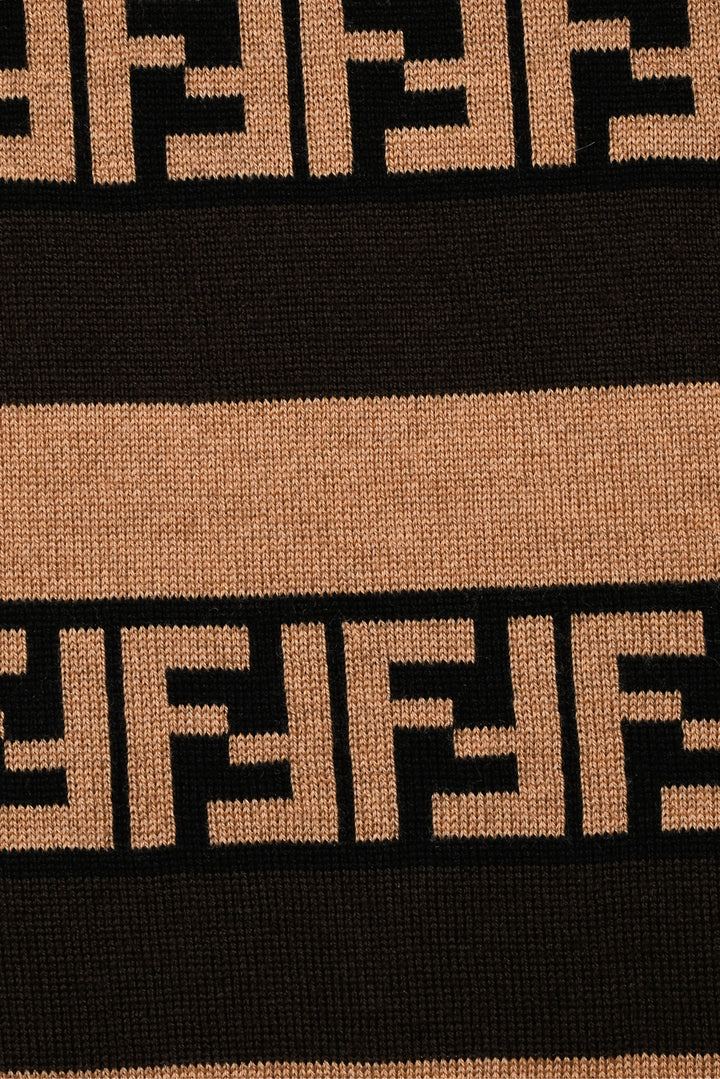 Fendi Zucca FF Striped Scarf