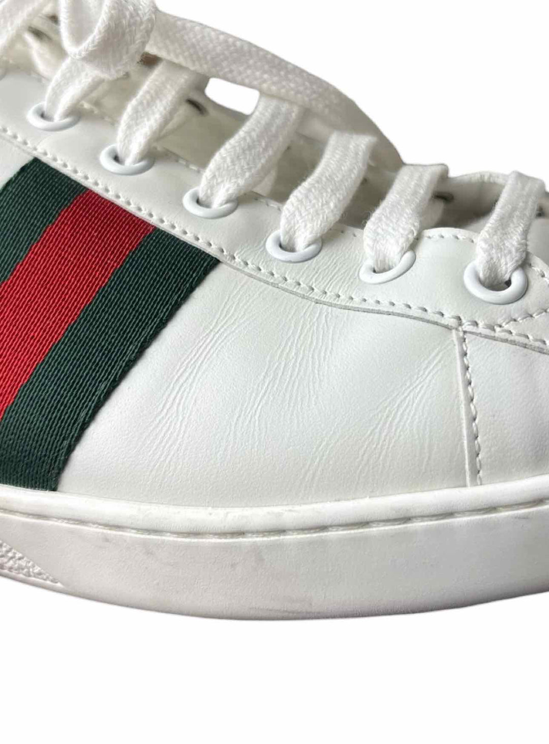 Gucci Size 39.5 Ace Leather Sneaker