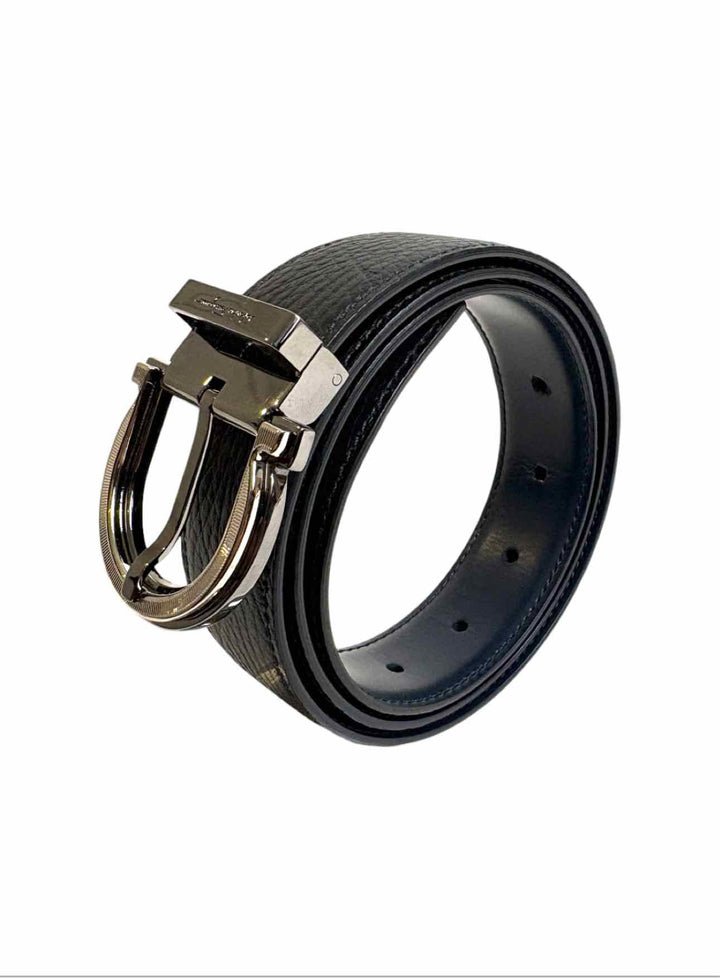 Ferragamo Men's Reversible Leather Logo Belt