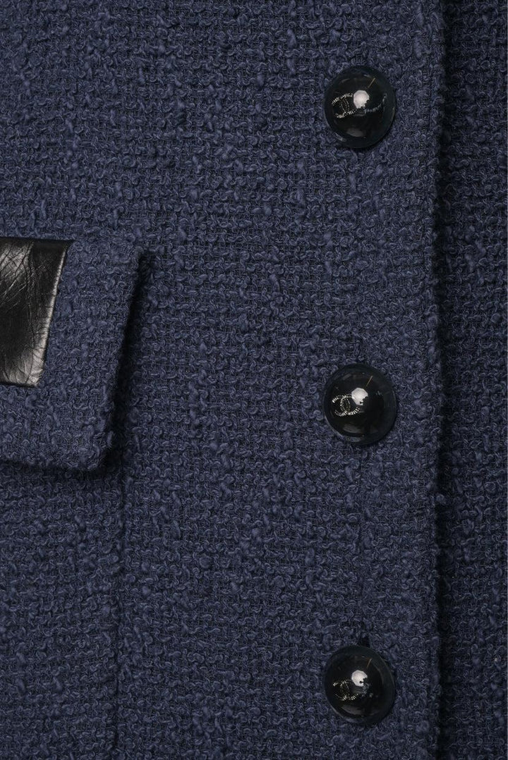 Chanel Size 36 CC Buttons Tweed Coat