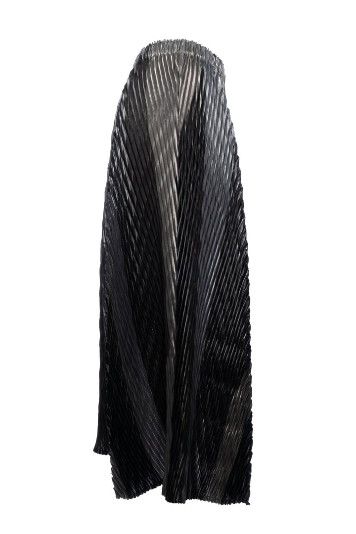 Issey Miyake Size 2 Pleated Metallic Skirt