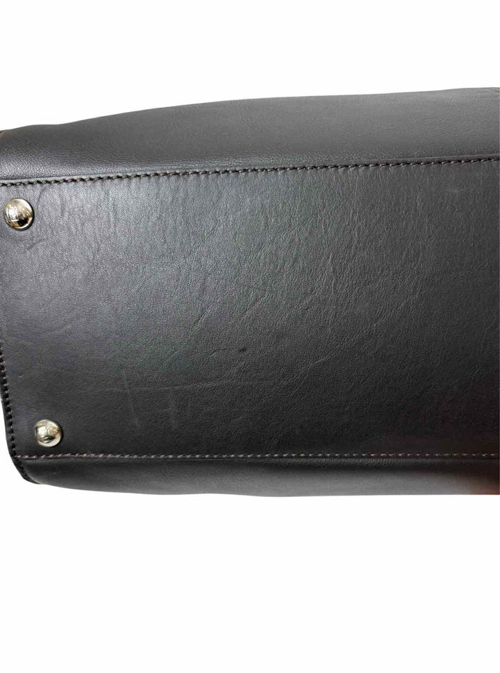 Fendi Peekaboo X-lite Leather Monogram Fur Lined Purse