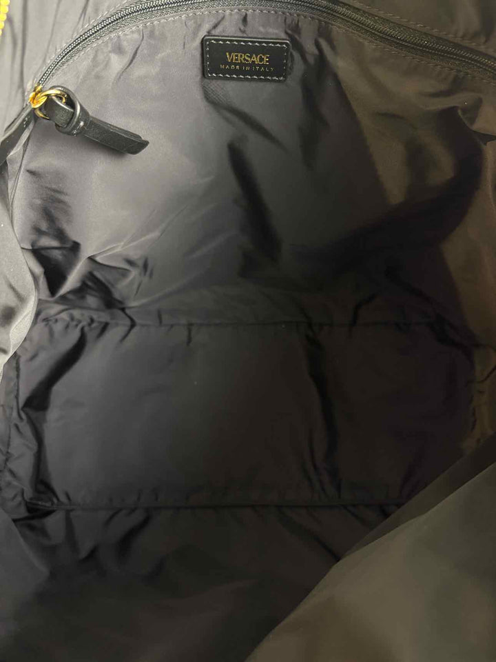 Versace Dahlia Nylon Medusa Tote