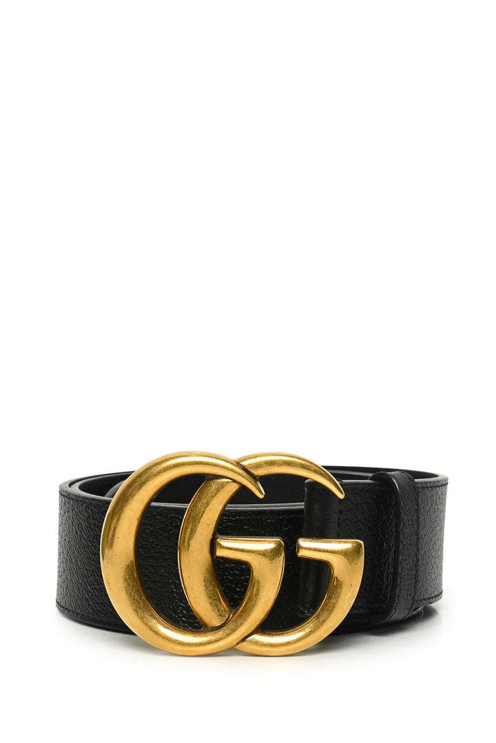 Gucci Size 34 GG Marmont Wide Leather Belt
