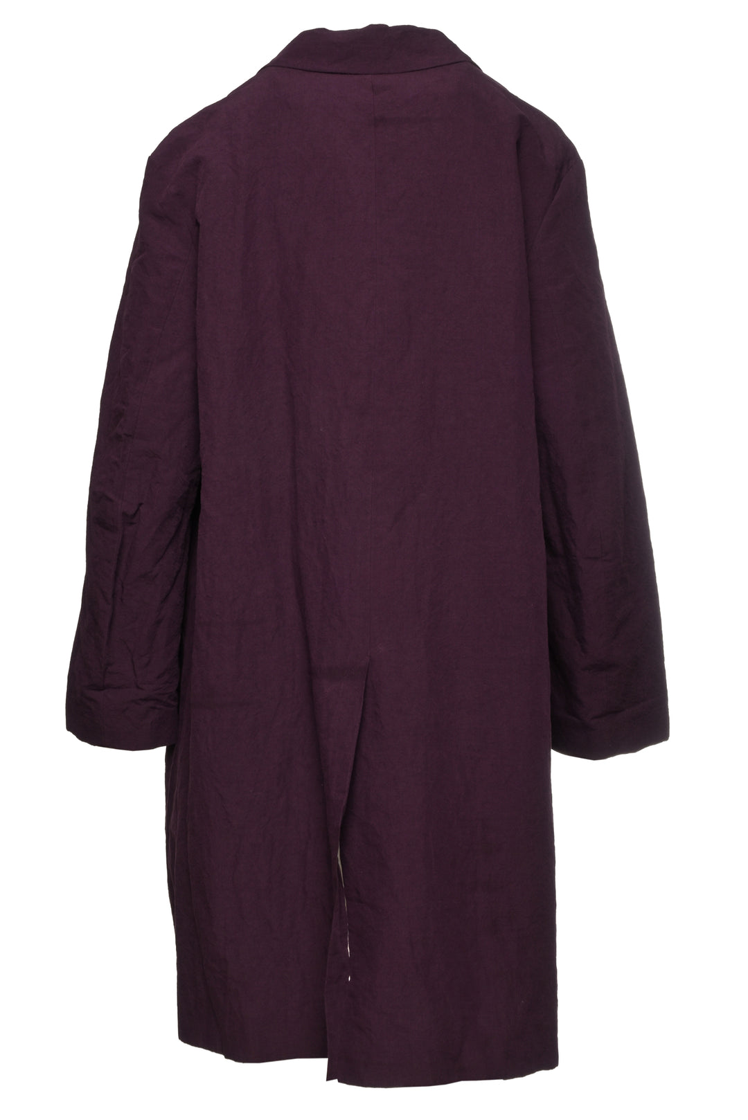 apuntob Size L Linen & Cotton Button-Up Midi Coat