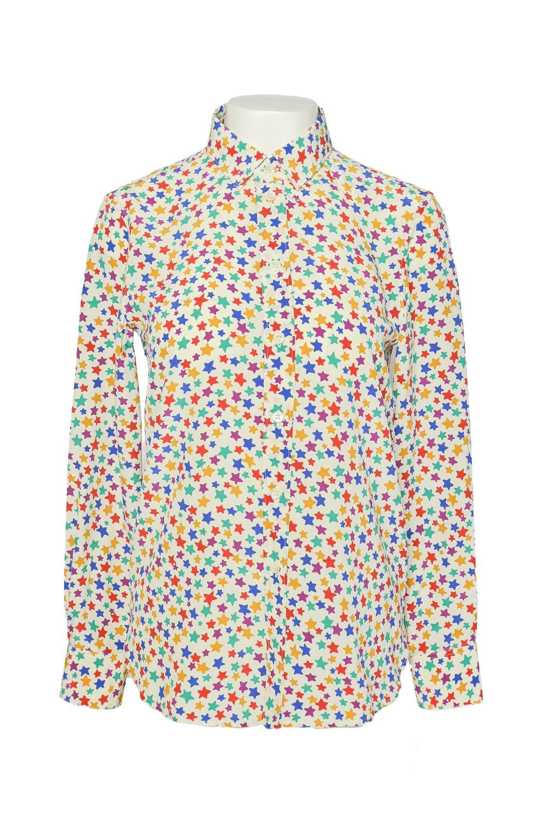 Saint Laurent Size 36 2015 Multi-colour Star Silk Blouse