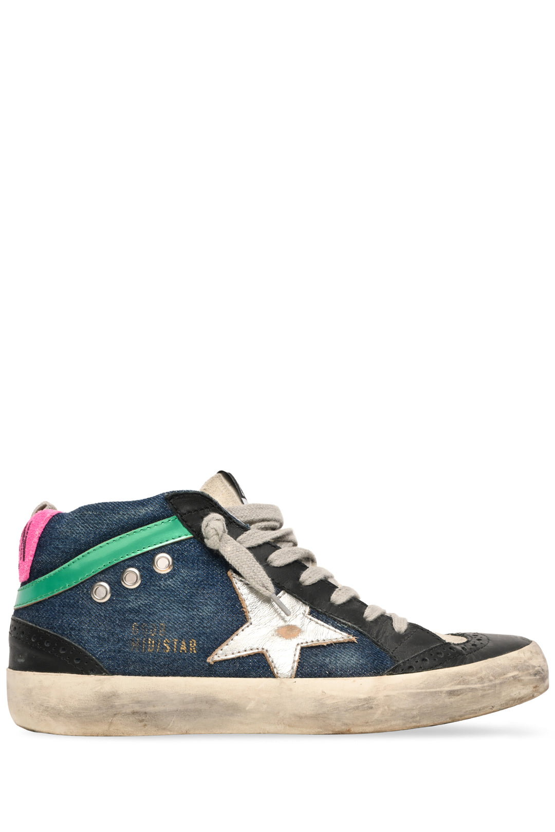 Golden Goose Size 37 Denim Mid Star Sneaker