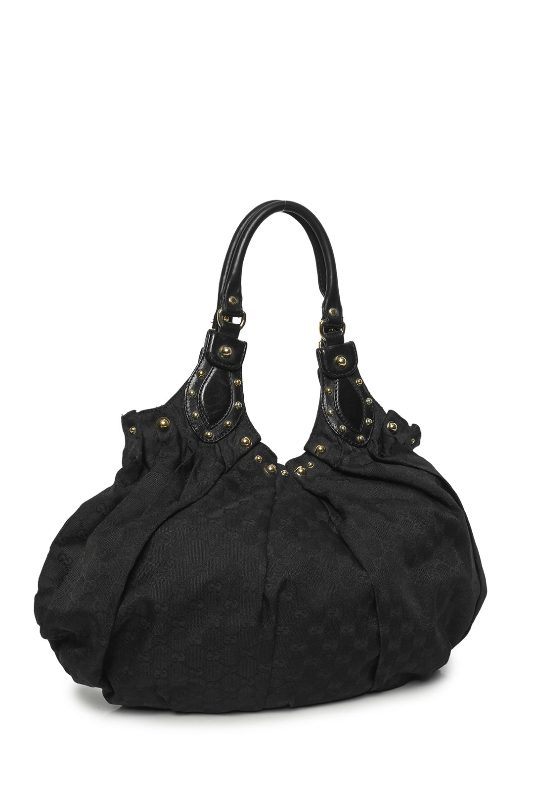Gucci Studded GG Canvas Pelham Large Hobo