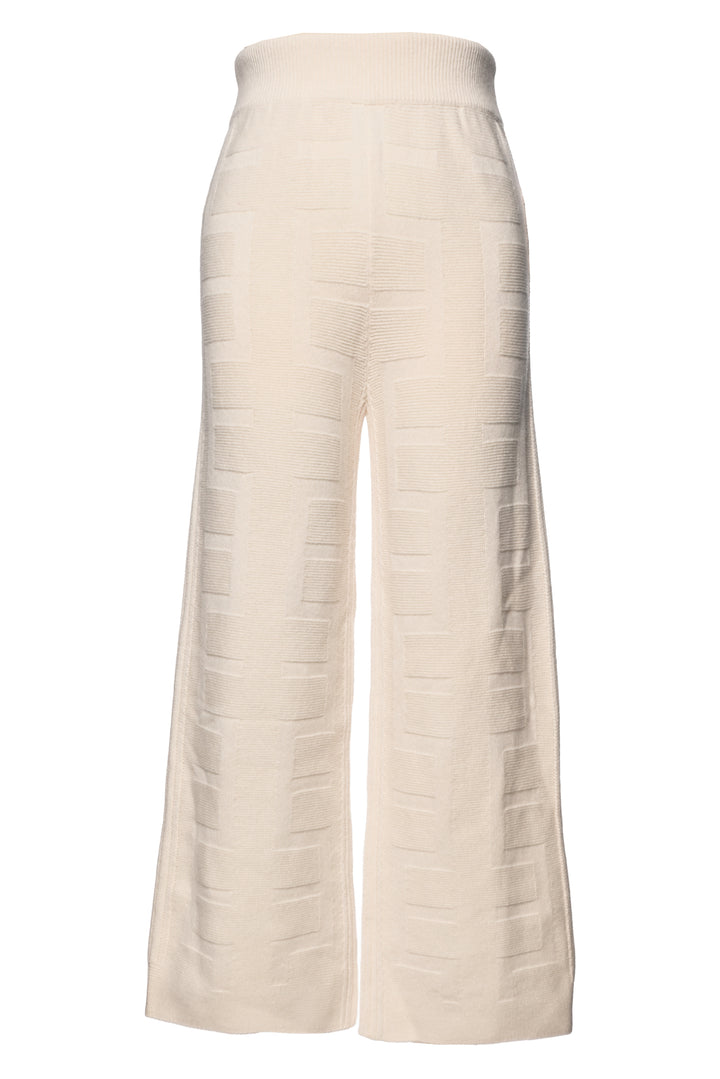 Hermes Size 2 Wool Geometric Jacquard Pants