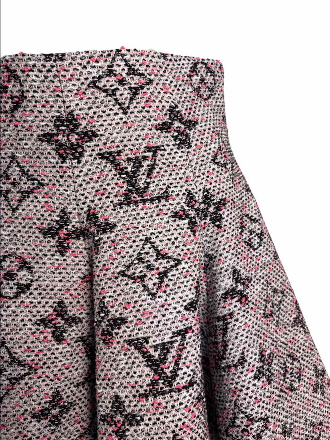 Louis Vuitton Size 40 Monogram Tweed Skirt