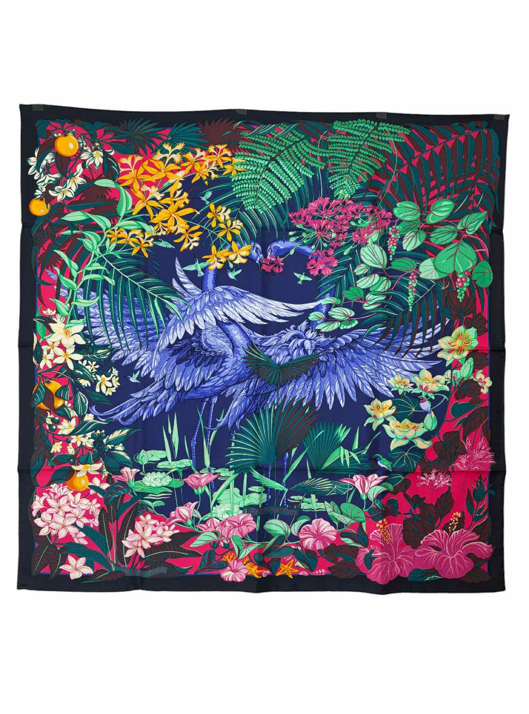 Hermes Flamingo Party Toutsy Scarf