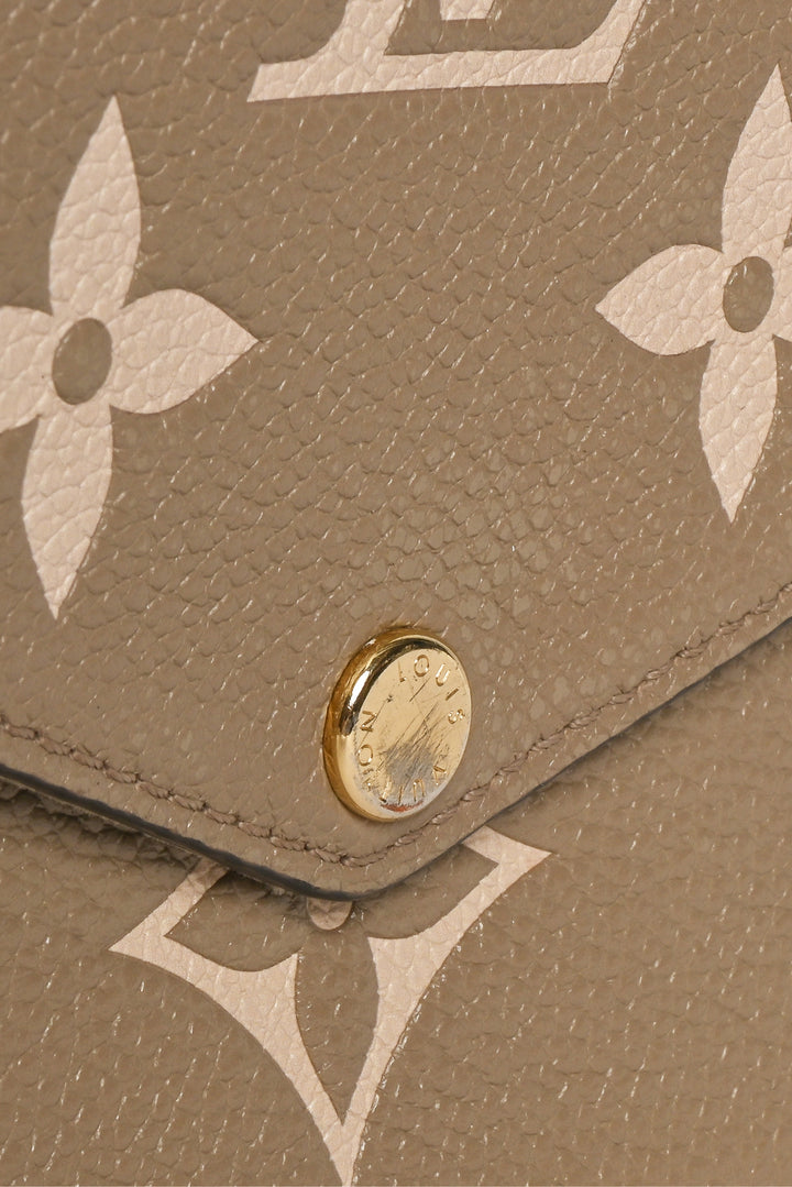 Louis Vuitton 2022 Monogram Empreinte Leather Felicie Pochette Chain Crossbody