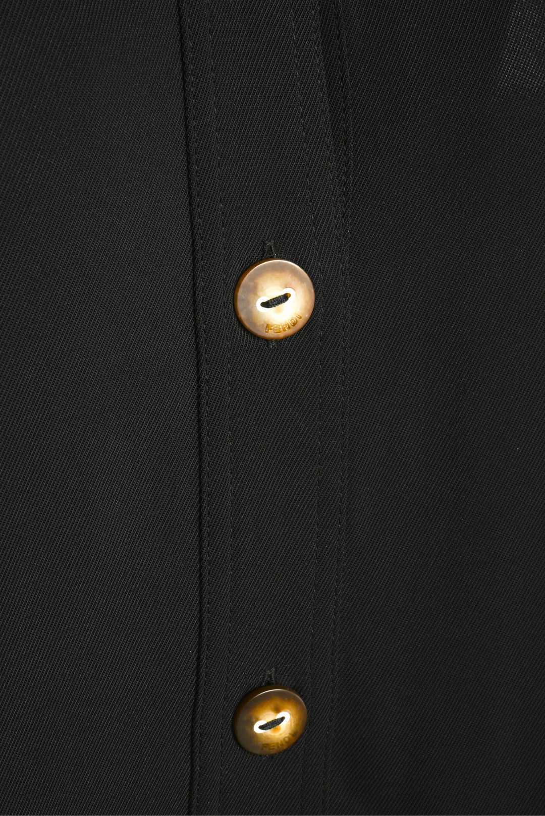 Fendi Size XS Sleeveless Half-Button Mini Dress